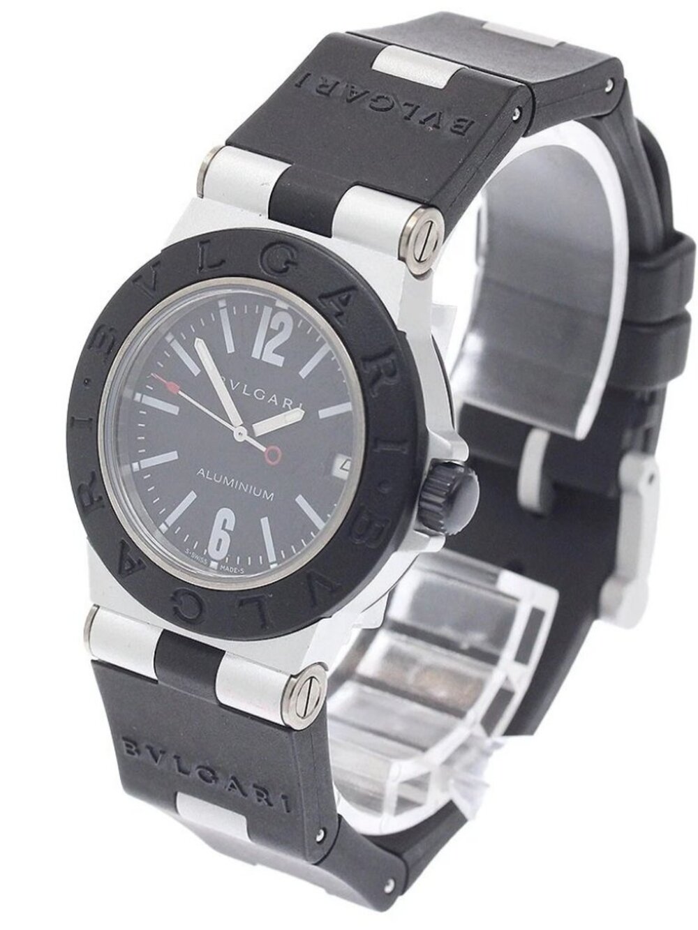 BVLGARI Aluminum AL32TA black Dial Quartz Boy's Watch_952833